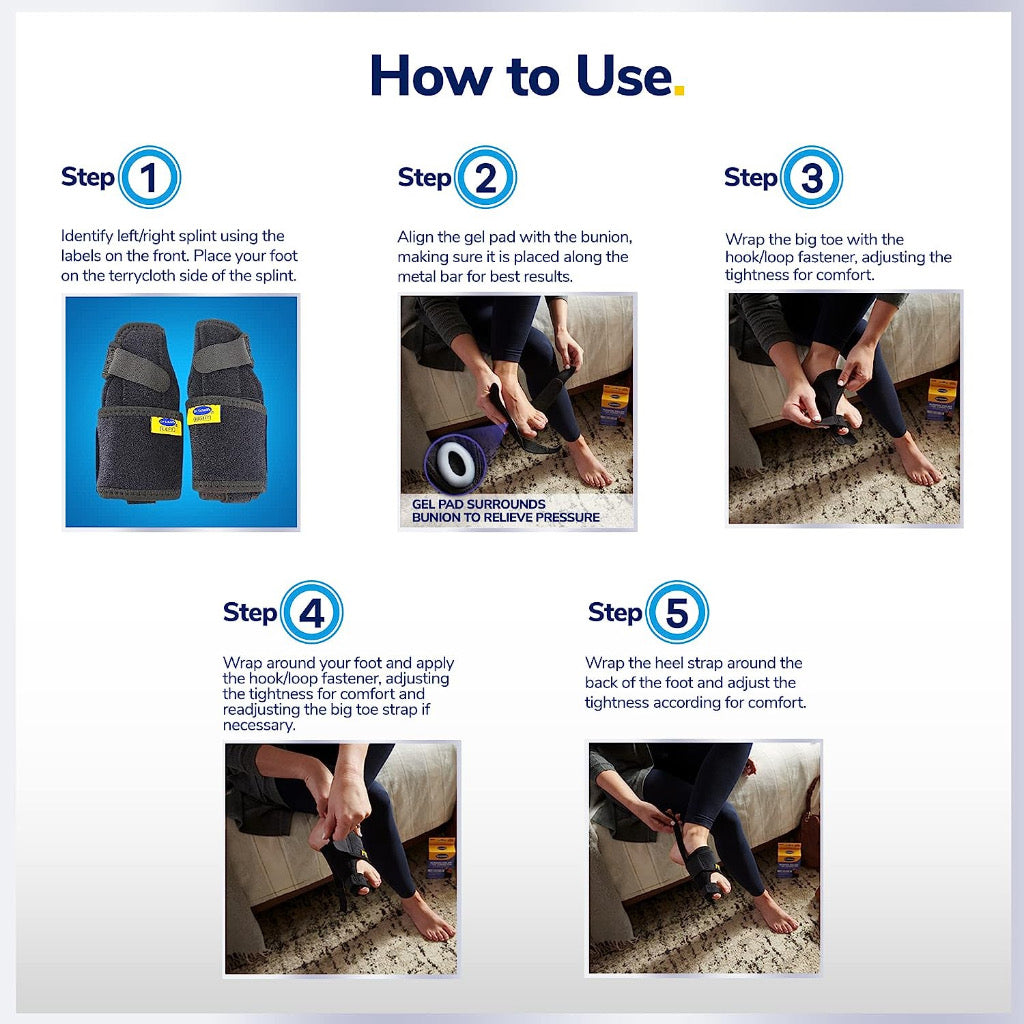 ☘️ Dr. Scholl's Bunion Relief & Toe Corrector, 1 support set (1 left, 1 right) | to relieve Bunion pain