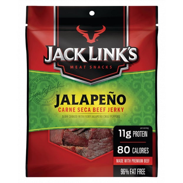 ☘️16oz.(454g) Best B4 01/2026 Jack Link’s beef jerky Jalapeno POUNDER SIZE | PACKAGING MAY VARY