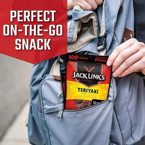 ☘️ 15x1.25oz Best B4 02/2026 Jack Link’s Beef Jerky Variety Pack Incl Original, Teriyaki & Peppered OTP