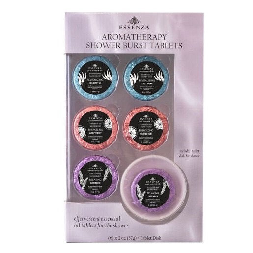 ☘️ Essenza Aromatherapy Shower Burst Tablets (6 x 57g pk.)-Delightful little luxury for your restroom-GIFT SET